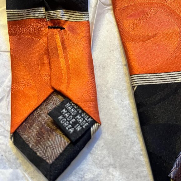 Coumont Abstract Silk Necktie 58" X 4" Vintage Madmen MobBoss Art Deco Designer - Picture 5 of 8